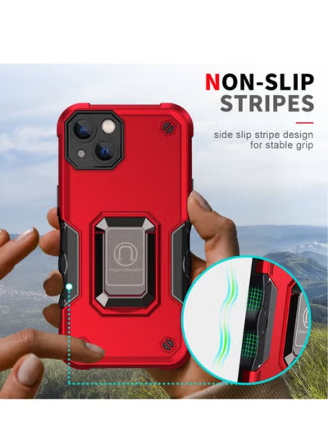 جولف لينك غطاء خلفي لحماية الهاتف لهاتف آيفون 14 بلس، لون أحمر - Image 5