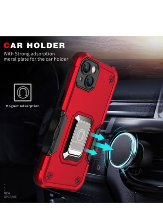 جولف لينك غطاء خلفي لحماية الهاتف لهاتف آيفون 14 بلس، لون أحمر - Image 4