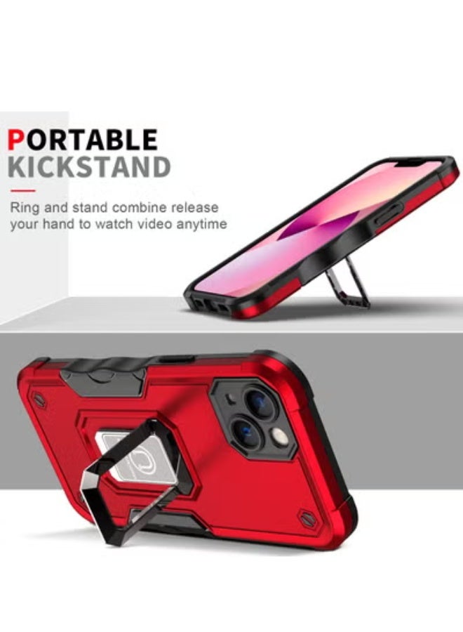 جولف لينك غطاء خلفي لحماية الهاتف لهاتف آيفون 14 بلس، لون أحمر - Image 3