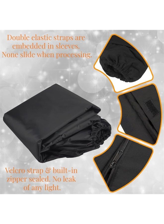 VANZAVANZU Darkroom Bag Film Changing Bag - 23.3"x23.3" Thick Cotton Fabric Anti-static Material for Film Changing Film Developing Pro Photography Supplies - Image 2
