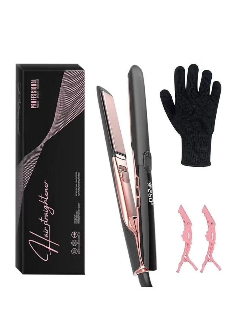 Generic Ceramic Hair Straightener, 2 in 1 Hair Straighteners and Curlers with Ceramic Coating for Smooth Glide, Up to 260°C, Lasting Results for Curl/Wave/Straighten Hair  - Image 3