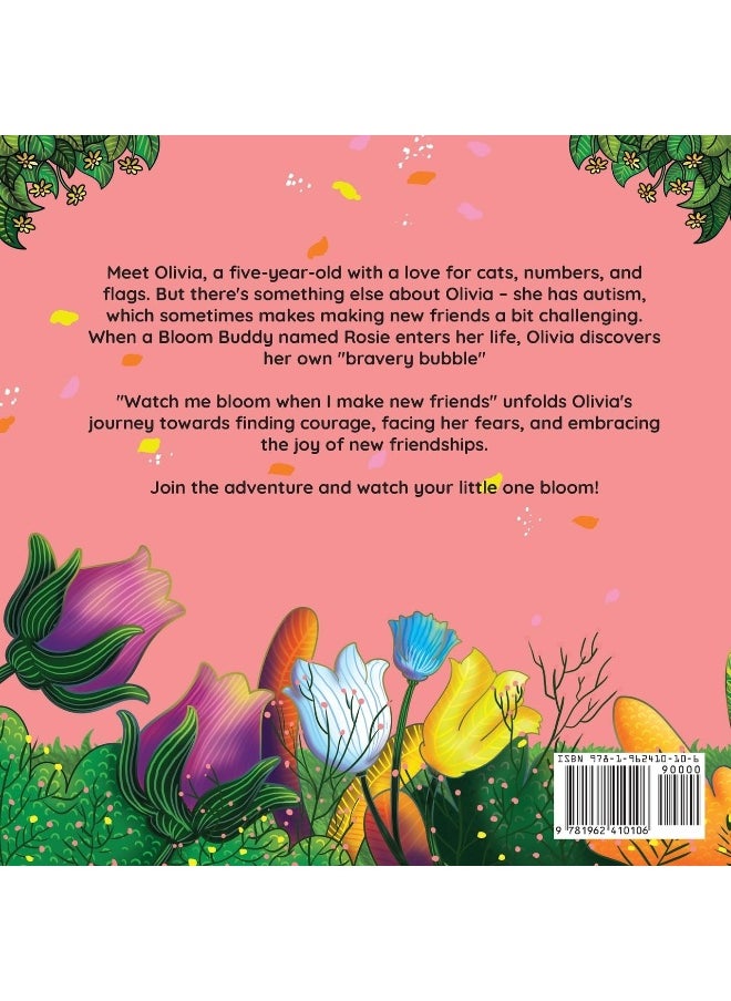 Watch me bloom when I make new friends: A coping story for children with autism on how to manage emotions, practice social skills and build meaningful connections. (2)  - Image 2