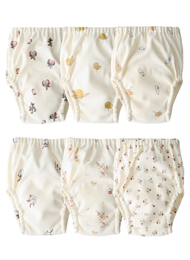 Orinery Unisex Training Underwear Waterproof Toddler Underpants Cotton Potty Training Panties Breathable Girls Pee Assorted Panties 6-Pack (YN325-A, 3-4T) - Image 1