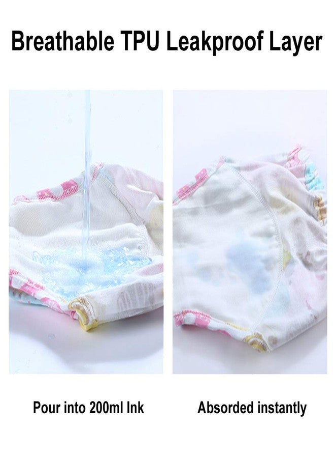 Orinery Unisex Training Underwear Waterproof Toddler Underpants Cotton Potty Training Panties Breathable Girls Pee Assorted Panties 6-Pack (YN325-A, 3-4T) - Image 4