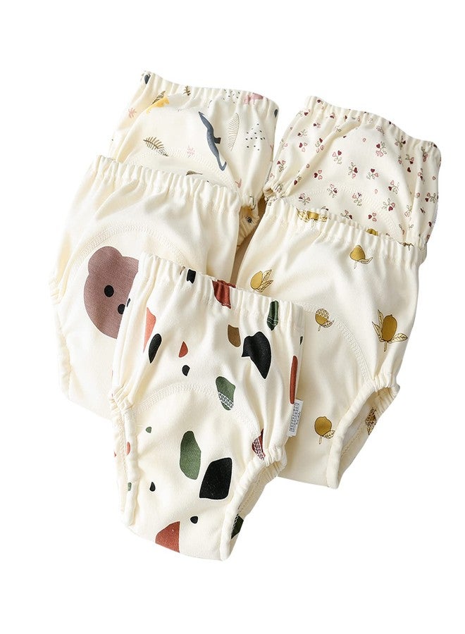 Orinery Unisex Training Underwear Waterproof Toddler Underpants Cotton Potty Training Panties Breathable Girls Pee Assorted Panties 6-Pack (YN325-A, 3-4T) - Image 2