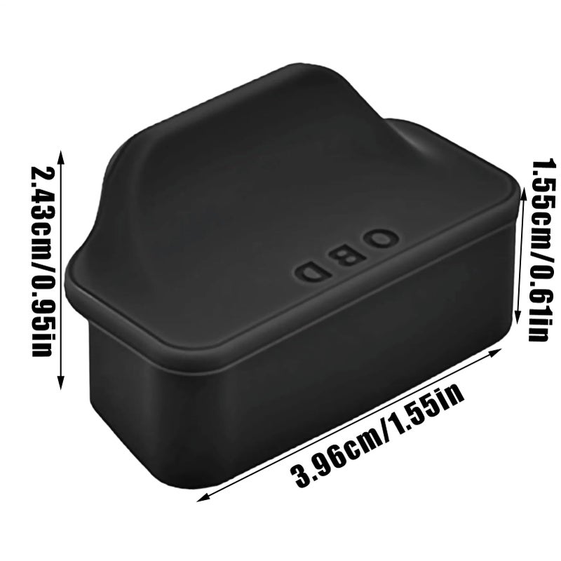 غطاء واقي لمنفذ OBD الأسود ضد الغبار للأوتوموبيل والشاحنات وسيارات الدفع الرباعي والعربات والعربات السكنية - Image 3