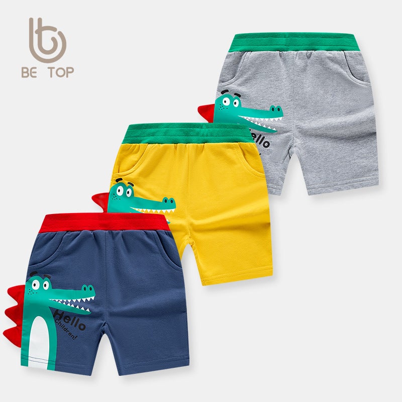 Children'S Shorts Korean Style Boys' Shorts Baby Casual Dinosaur Sweatpants Children'S Clothing Dropshipping - Image 2