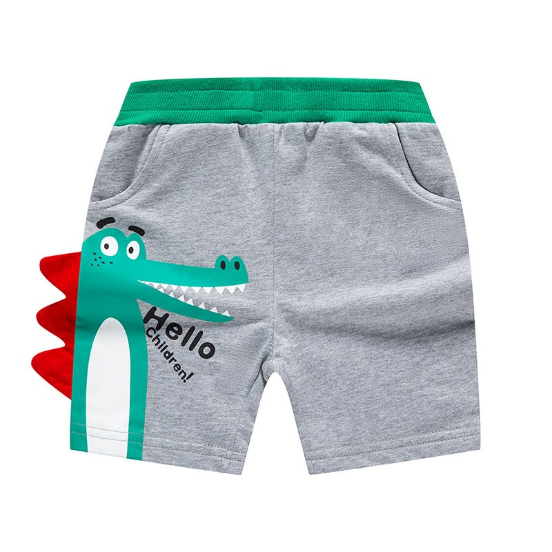 Children'S Shorts Korean Style Boys' Shorts Baby Casual Dinosaur Sweatpants Children'S Clothing Dropshipping - Image 3