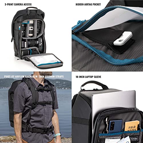 Tenba Axis v2 24L Camera Backpack for DSLR and Mirrorless Cameras and Lenses Plus a 16-inch Laptop – Black (637-756) - Image 5