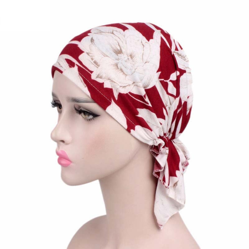 All-season cotton headscarf for chemotherapy, suitable for covering the head - Image 1