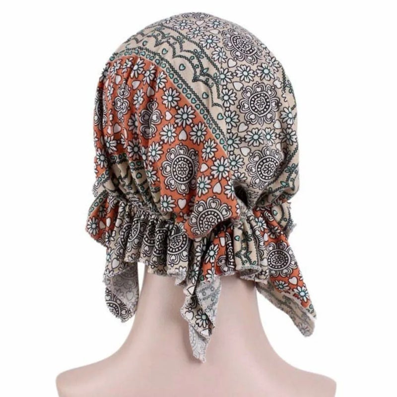 All-season cotton headscarf for chemotherapy, suitable for covering the head - Image 2