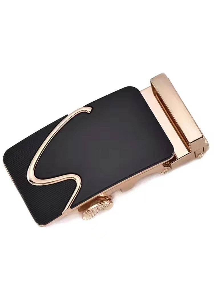 Generic 2023 Trendy Mens Alloy Belt Buckle 3.5CM Gold S 