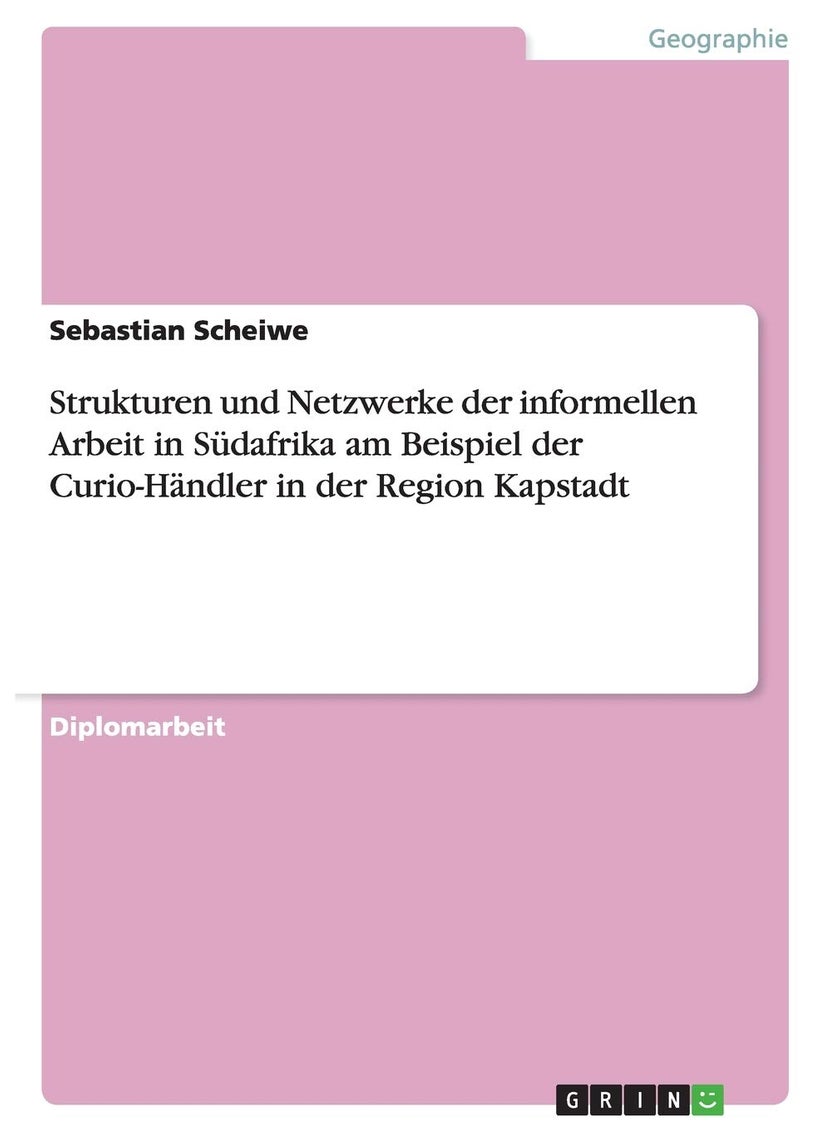Strukturen und Netzwerke der informellen Arbeit in Südafrika am Beispiel der Curio-Händler in der Region Kapstadt 