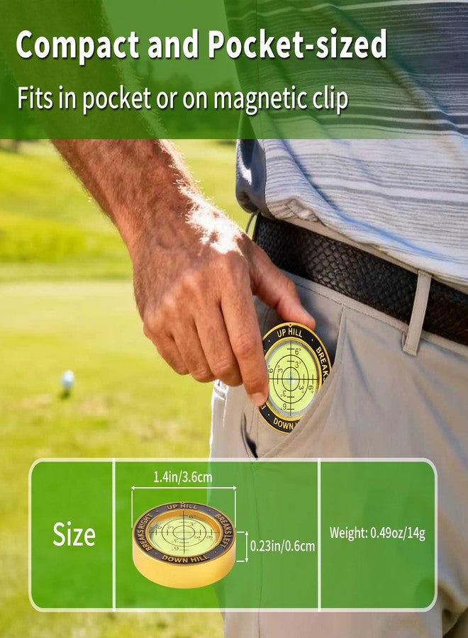 VIGLORY 2 in 1 Pro Golf Green Reader and Funny Ball Marker Bubble Level Golf Putt Training Aid Golf Accessories Gifts for Men Women(Black Green) - Image 5