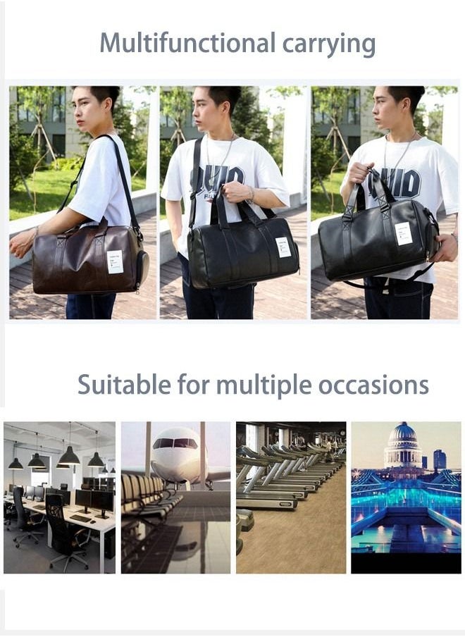 DUNISO - Portable Sports Gym Bag with Wet Pocket and Shoes Compartment Weekender Overnight Bag for Travel Gym Yoga Travel Duffel Bag for Men and Women Lightweight - Image 1