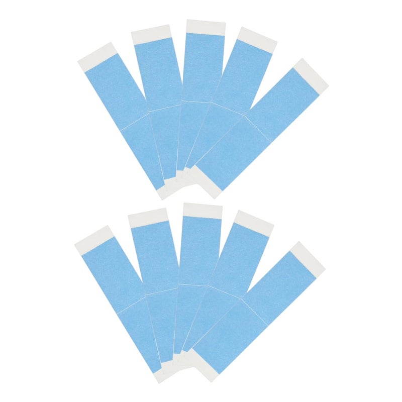 NOLITOY 10pcs Double-Sided Lace Front Tape for Wigs Hair Extensions and Toupees Reusable Sweatproof Adhesive for Natural Look and Comfortable Fit - Image 1