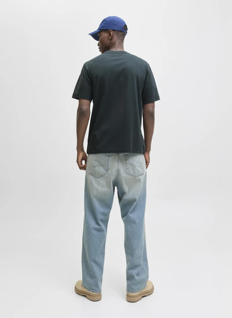 جاك اند جونز JORNORREBRO EMB TEE SS CREW NECK NOOS