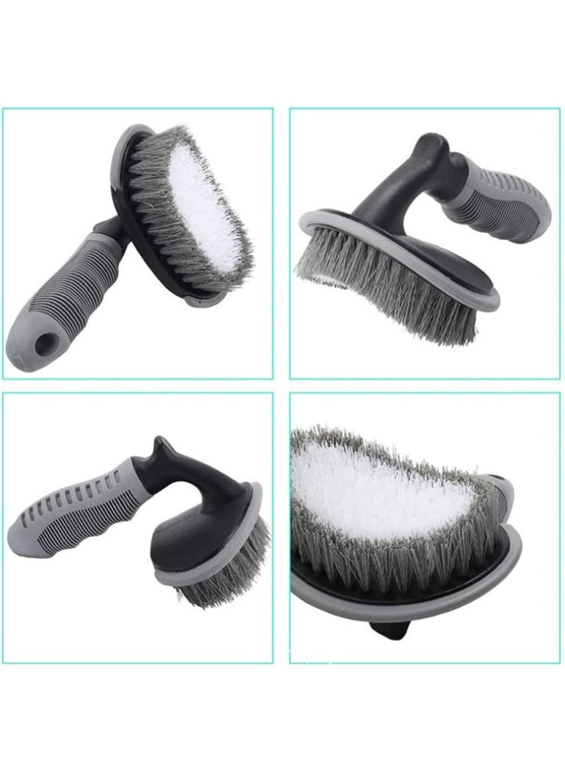 عربست مجموعة العناية والتنظيف الشاملة للسيارة من أرابيست، ١٢ قطعة - قفازات غسيل، إسفنجات تلميع وتشميع، فرش لمحور العجلات والإطارات، مناشف من الألياف الدقيقة | مجموعة تنظيف وصيانة شاملة للسيارة - Image 5