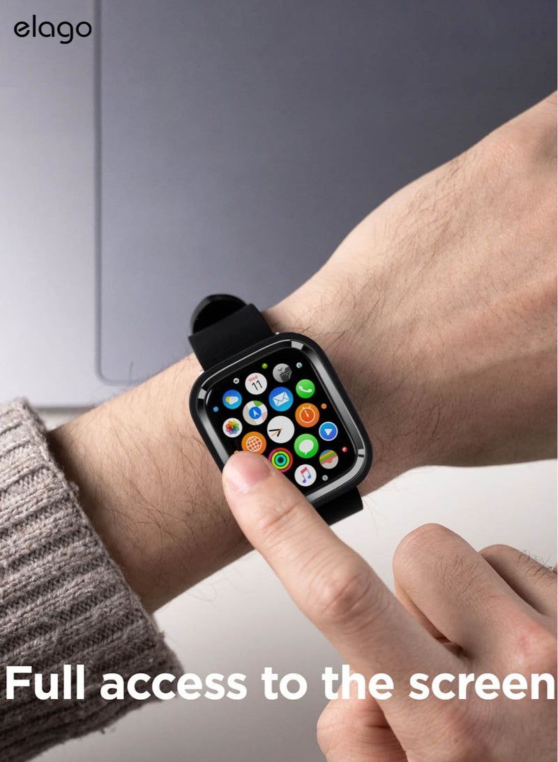 Elago Duo for Apple Watch Series 7 (41mm), Series 6/SE/5/4 (40mm) Cover Case - Black Metallic Dark Grey - Image 5