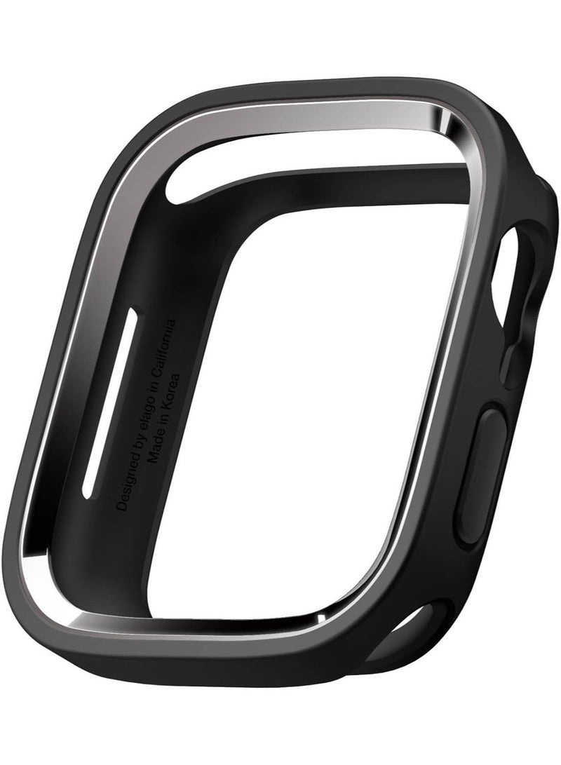 Elago Duo for Apple Watch Series 7 (41mm), Series 6/SE/5/4 (40mm) Cover Case - Black Metallic Dark Grey - Image 1