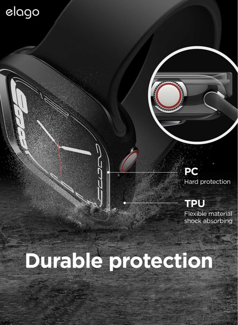 Elago Duo for Apple Watch Series 7 (41mm), Series 6/SE/5/4 (40mm) Cover Case - Black Metallic Dark Grey - Image 3