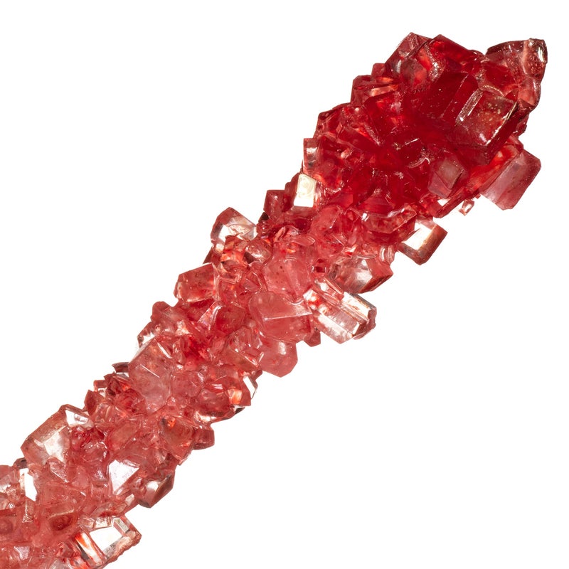 Candy Envy Red Rock Candy Sugar Sticks - Strawberry Flavored - 12 Individually Wrapped Red Candy - Image 5