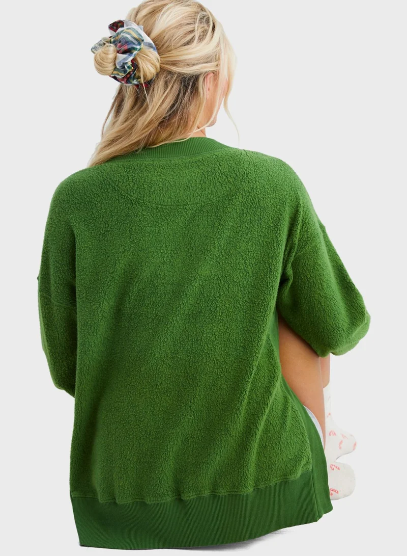 Aerie Side Slit Sweatshirt