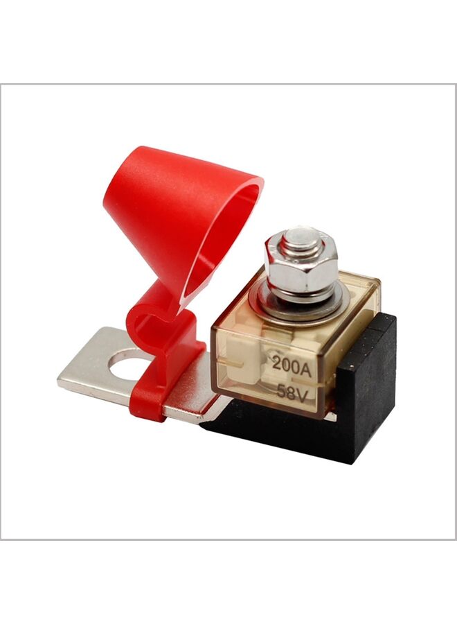 Generic 100A New Energy Electric Vehicle Battery Fuse Holder Ceramic Square Fuse Insulation Fuse Hol  - Image 1