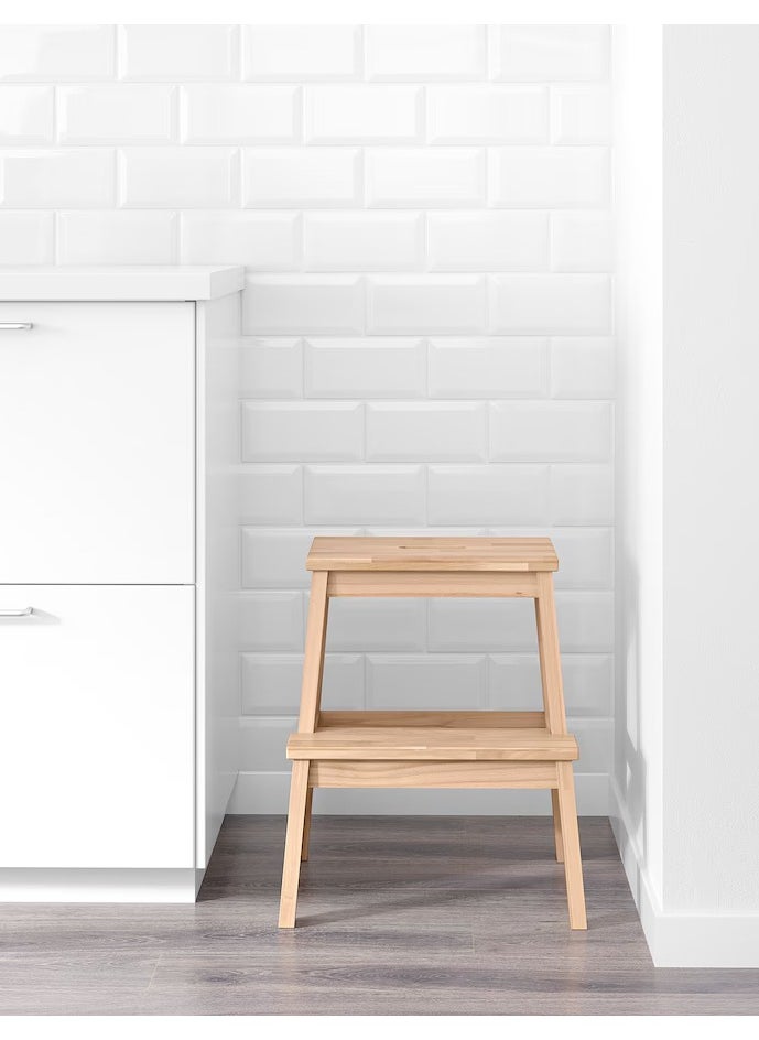 Generic - Step Stool For Home, Office, Solid Wood, Durable, Beautiful, It Easier To Reach Things Highest Up In Cabinets And It's Also Nice To Look, 50 cm - Image 1