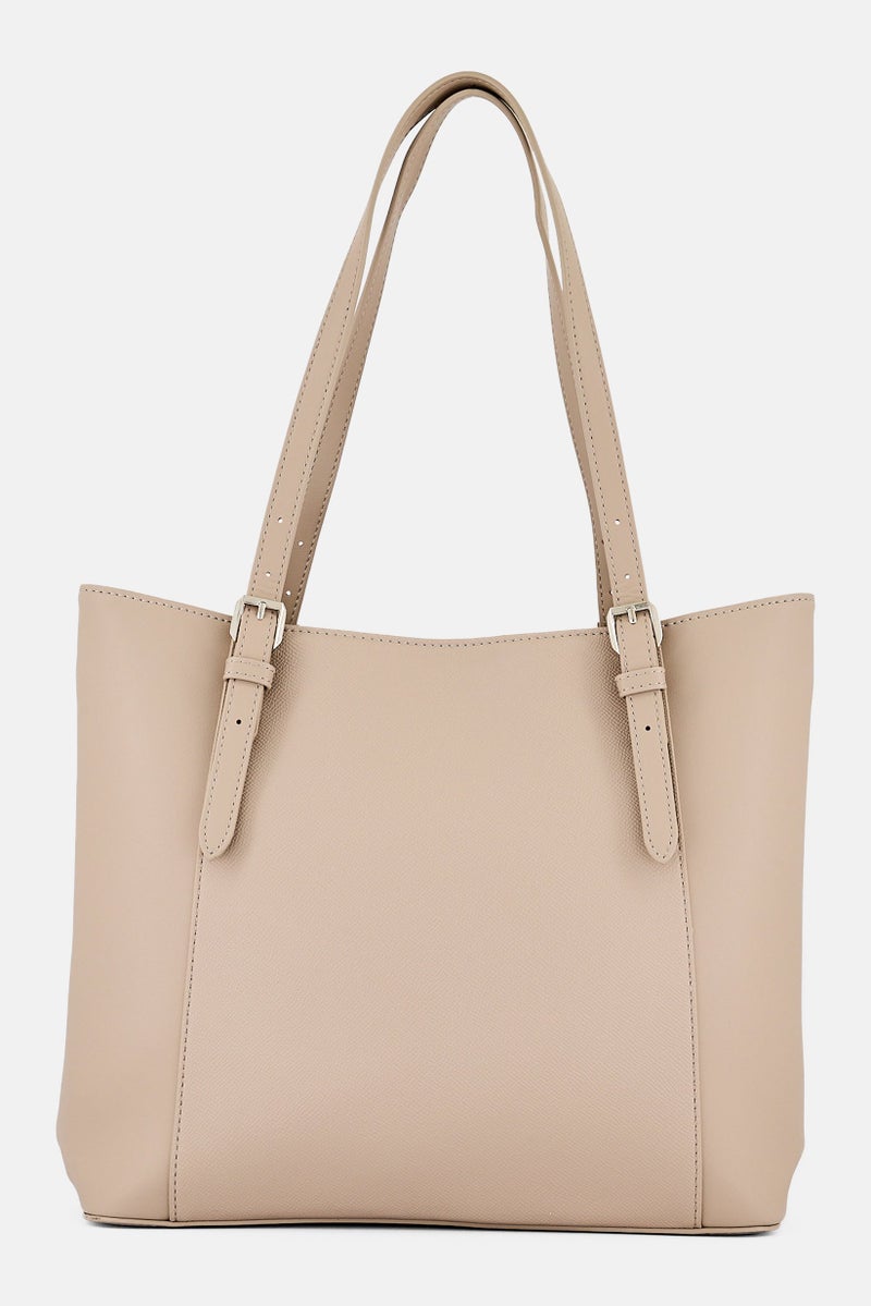 Kathy Ireland Women Brand Logo Totes Bag, Dark Beige - Image 4