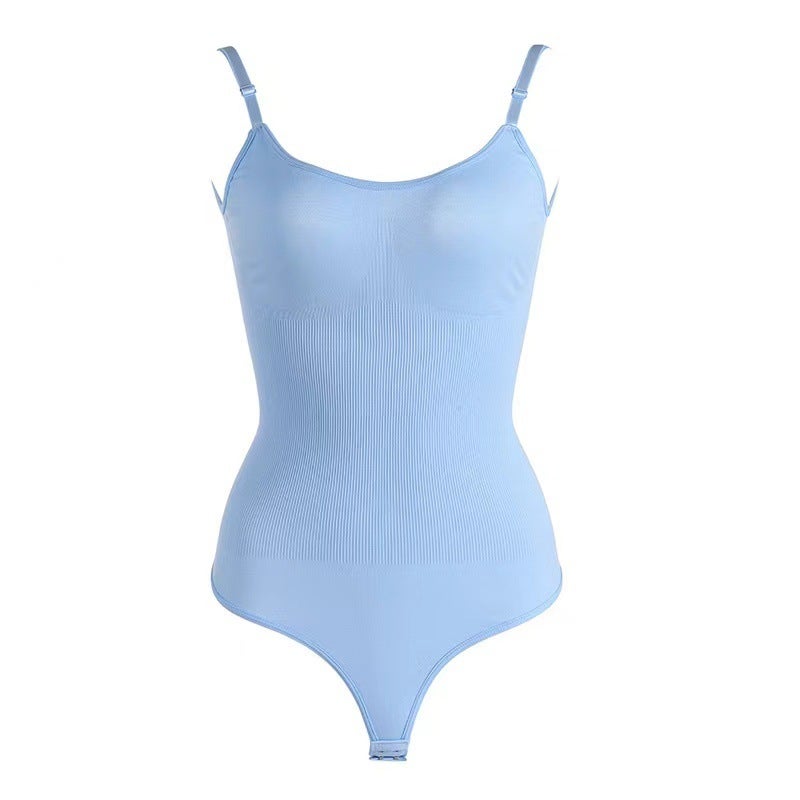 Selling Seamless Body-Shaping Jumpsuit Belly-Lifting Large Size Thong Briefs Sling Tight Corset - Image 1