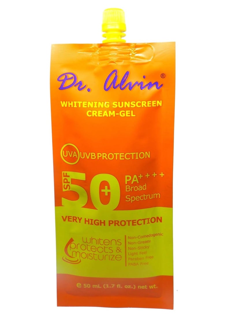 Dr. Alvin Dr. Alvin Whitening Sunscreen Gel-Cream Spf 50 PA++++ 50ml  - Image 4