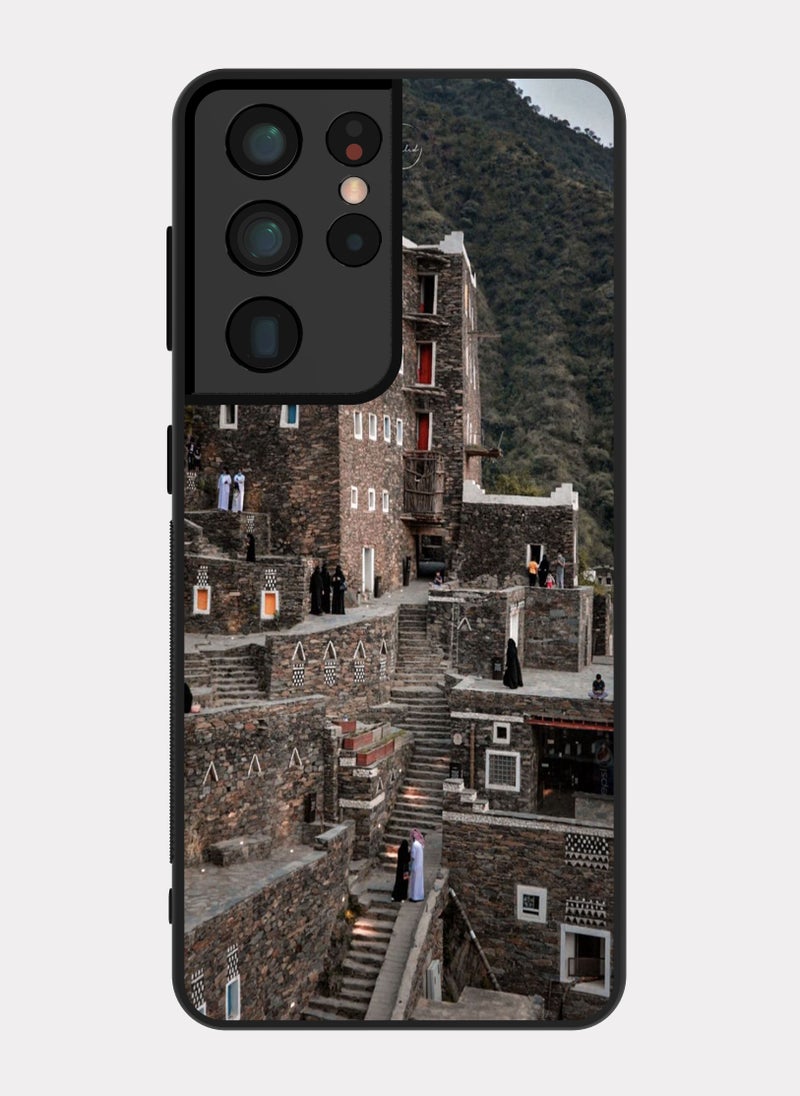 PXLAAT Samsung Galaxy S21 Ultra case cover Old Asiri Building - Image 1