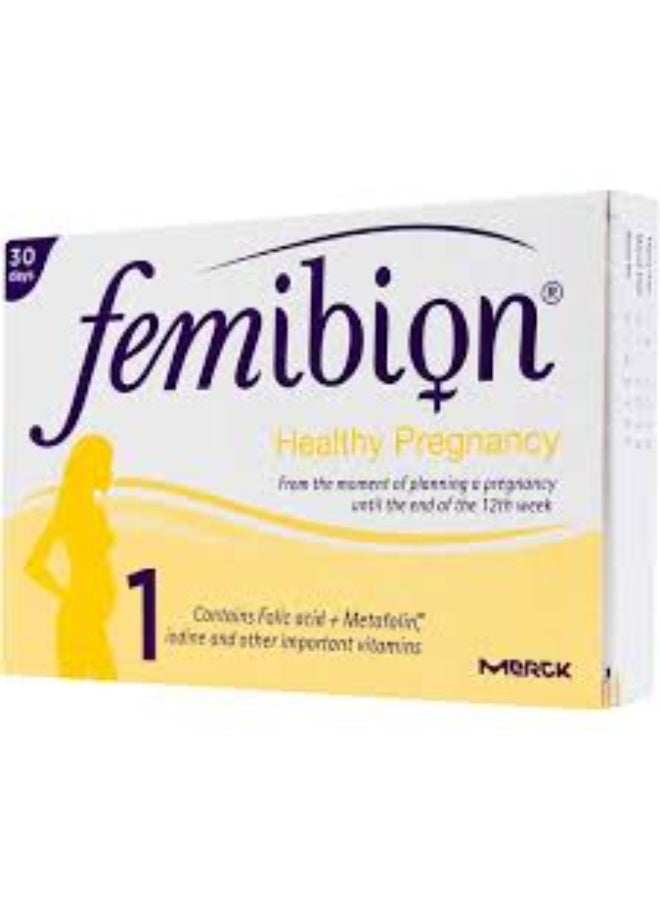 1 Tablets – Prenatal Multivitamins with Folic Acid & Vitamin D – 30s Maternal Care Supplement