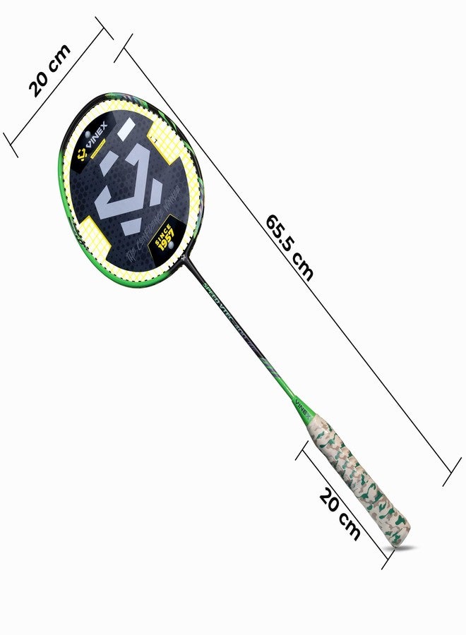 فينكس مضرب تنس الريشة من فينكس، أصفر وأسود (عبوة من: 1) - VTEC 400 - Image 4