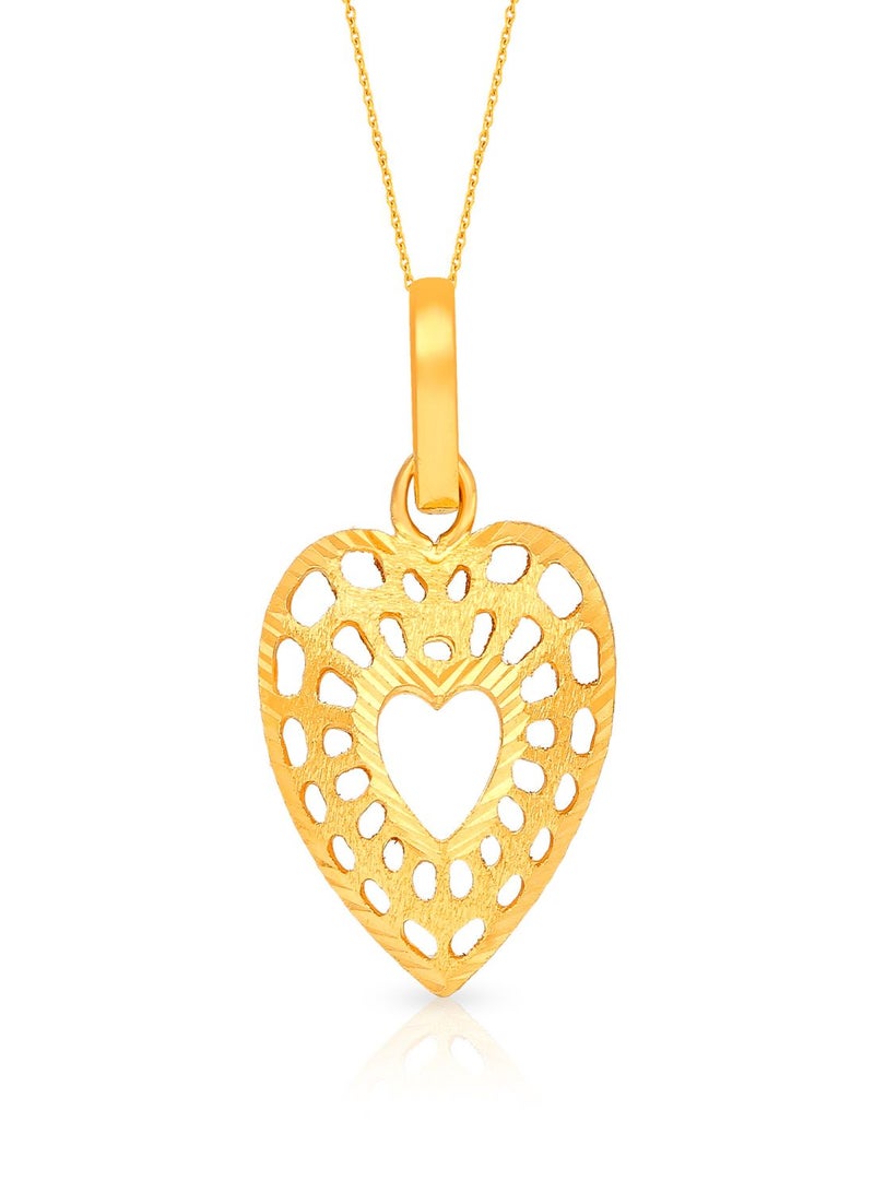 Malabar Gold and Diamonds 22 Karat 916 Purity Gold Pendant PDNOB23201Y - Image 1