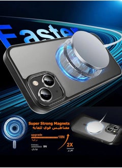 ZORIK Magnetic Case for iPhone 14 Plus, Compatible with MagSafe Shockproof Protection Cover, Translucent Matte Phone Case with Strong Magnet, Slim Case for Apple 14 Plus 6.7 Inch  - Image 2
