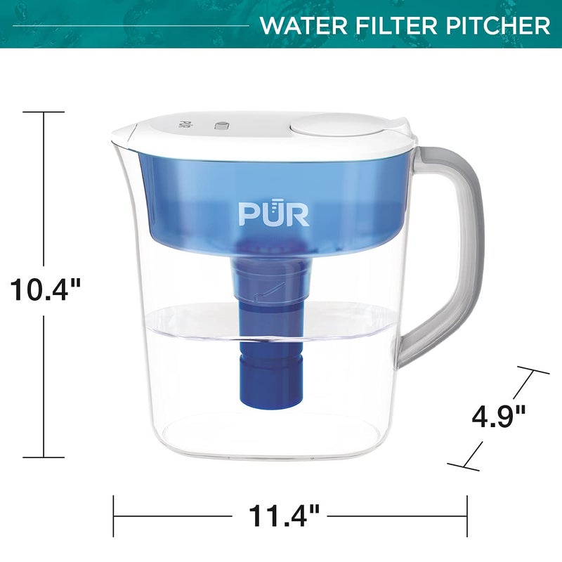 PUR PLUS Water Pitcher Filtration System, 11 Cup â€“ PUR Water Filter Pitcher, PPT111W - Image 3