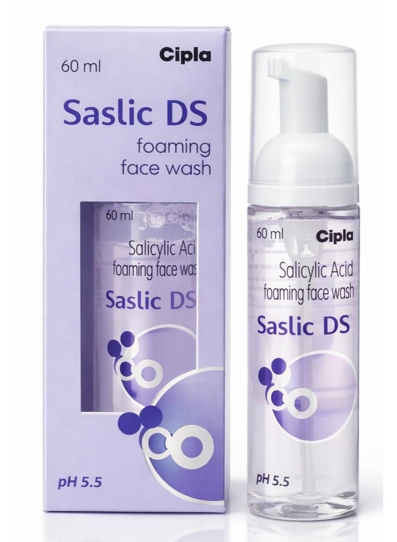 سيبلا غسول الوجه الرغوي سيبلا ساسليك دي إس | ٢٪ حمض الساليسيليك | الوقاية من حب الشباب | تركيبة لتنظيف المسام لبشرة صافية | ٦٠ مل - Image 1