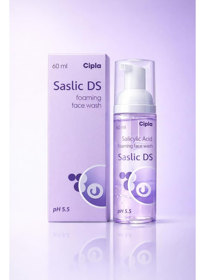 سيبلا غسول الوجه الرغوي سيبلا ساسليك دي إس | ٢٪ حمض الساليسيليك | الوقاية من حب الشباب | تركيبة لتنظيف المسام لبشرة صافية | ٦٠ مل - Image 2
