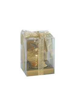 AL QADAH Glass Deco Apple Shape Golden  - Image 3