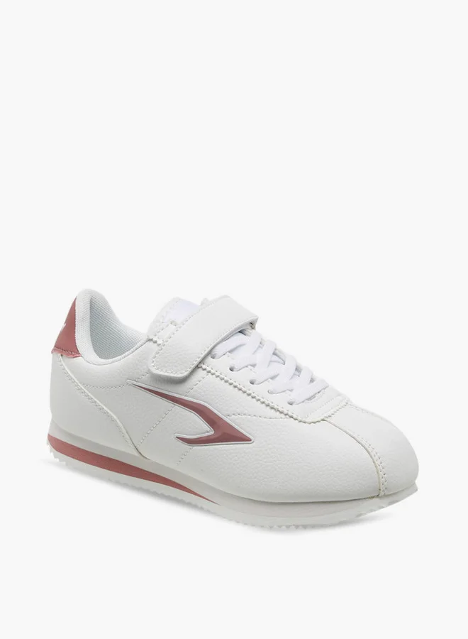Dash Textured Sports Shoes with Hook and Loop Closure