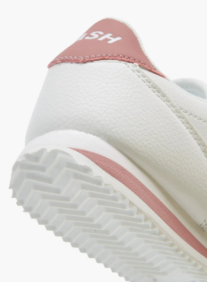 Dash Textured Sports Shoes with Hook and Loop Closure
