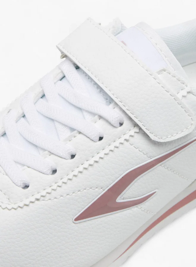 Dash Textured Sports Shoes with Hook and Loop Closure
