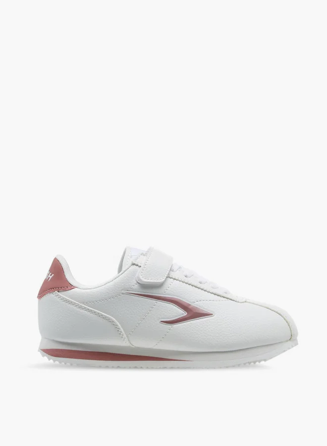 Dash Textured Sports Shoes with Hook and Loop Closure