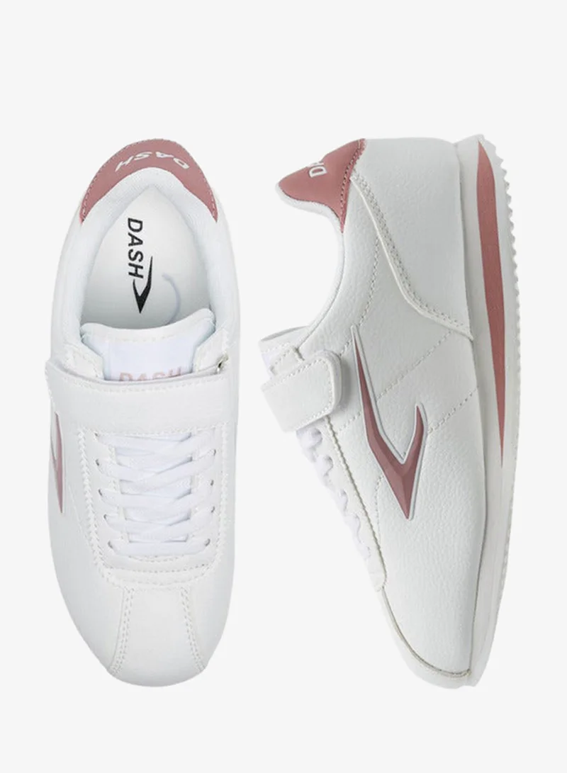 Dash Textured Sports Shoes with Hook and Loop Closure