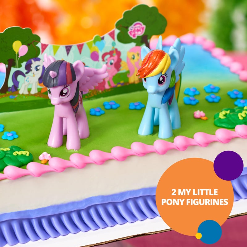 DecoPac My Little Pony Cake Topper, 3-Piece Cake Decorations with Rainbow Dash and Twilight Sparkle Ponies for Fun After the Birthday Party, 3" - Image 3