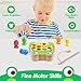NAODONGLI Magnetic Wooden Fishing Game Toys for ToddlersWooden Frog Magnets Fishing Learning Color Sorting Puzzle Montessori Preschool Educational Fine Motor Skills for 3 4 5 Years Old Boys Girls - Image 4