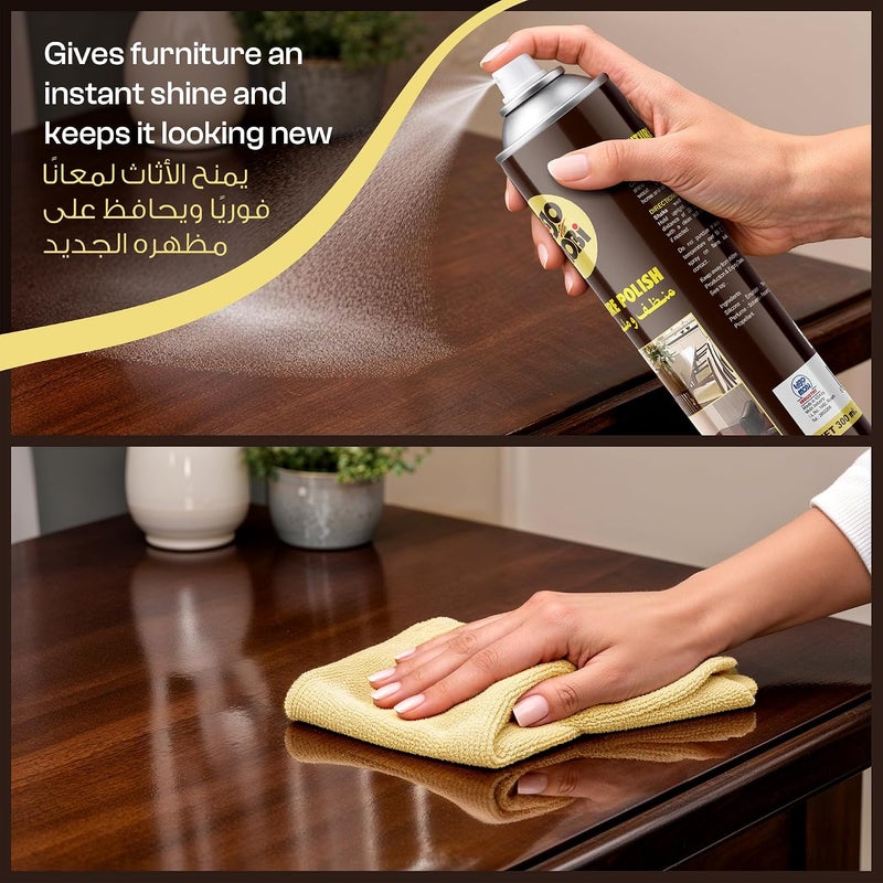 MOBi Furniture Polish for Wood and Leather, 300 ml - Image 1