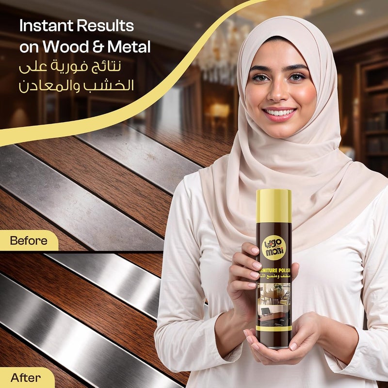 MOBi Furniture Polish for Wood and Leather, 300 ml - Image 3